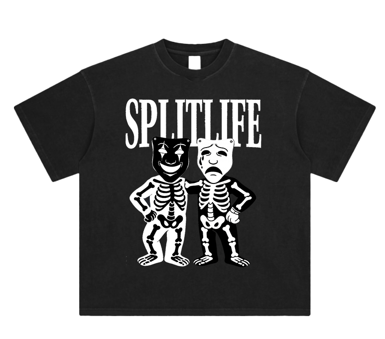 SplitLife Skeleton Mascot Tee
