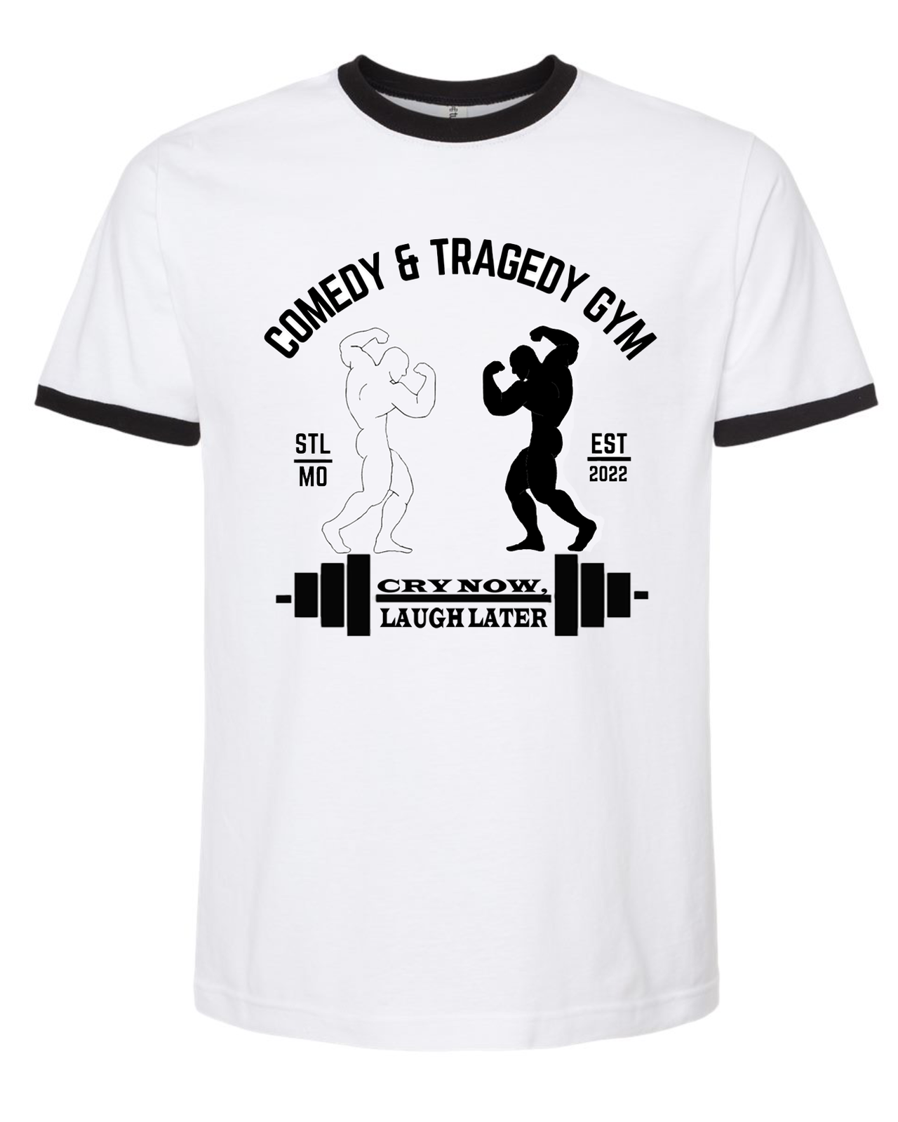 Comedy and Tragedy Gym Ringer Tee