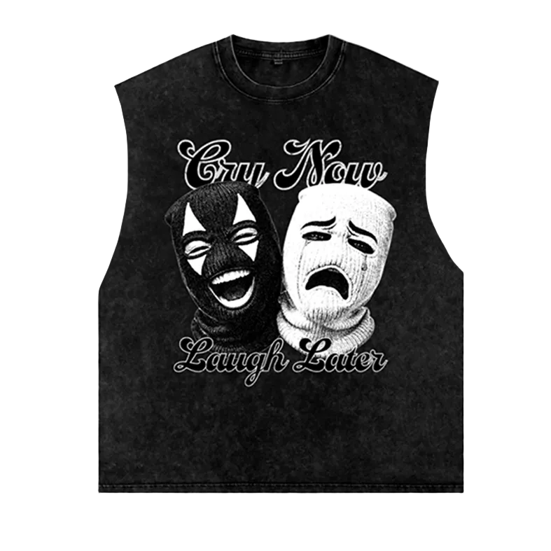 Ski Mask Distressed Cutoff