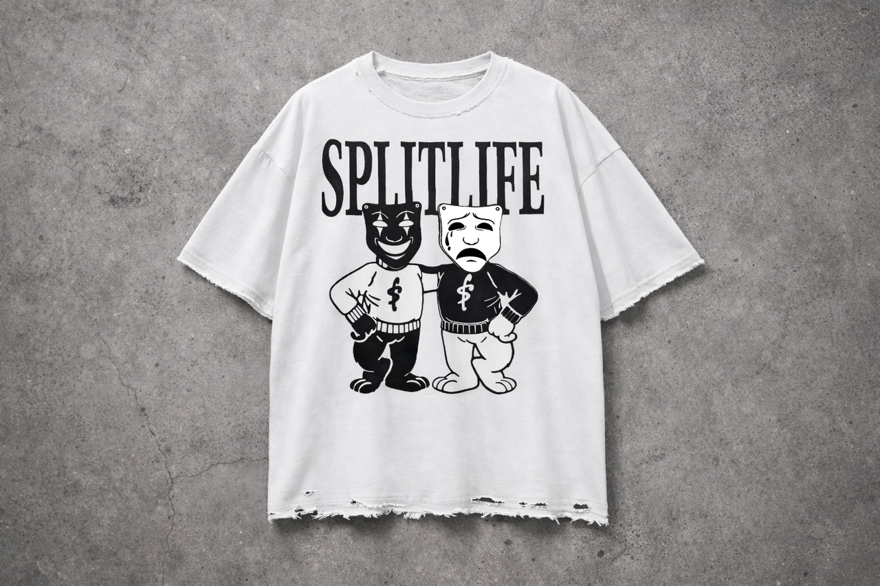 Distressed Character Tee (White)